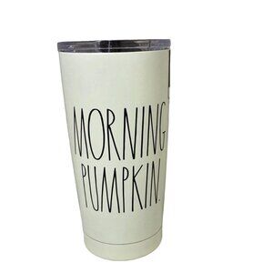 Rae Dunn "MORNING PUMPKIN" Tumbler 12 Hours hot or 24 Hours cold New With Tags!